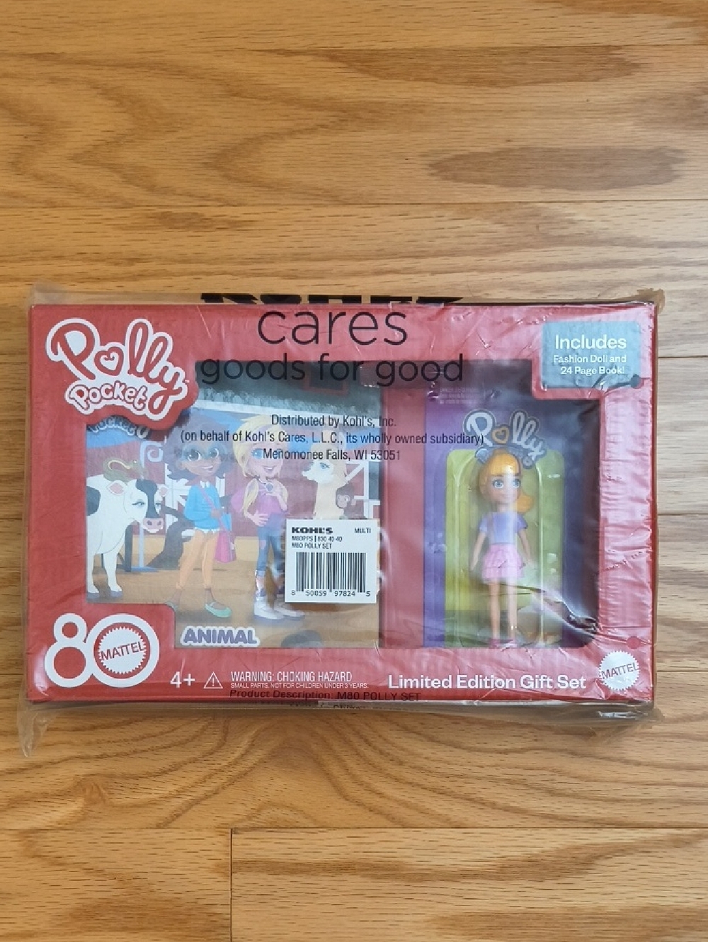 Polly Pocket Limited Edition Animal Adopt-A-Thon Storybook & Doll Ages 4+ NWT